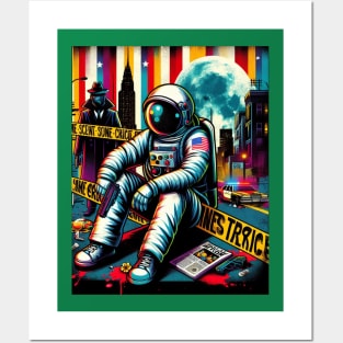 Astronaut Crime Posters and Art